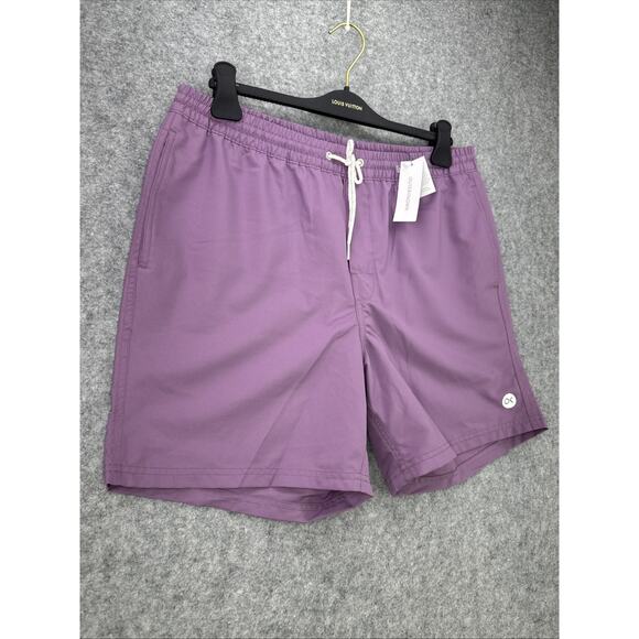 NWT Outerknown Men's Size Large Nomadic Volley Trunks Board Shorts Purple $78 - Picture 3 of 13